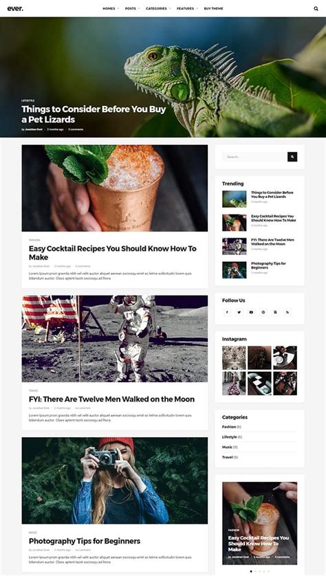 Best Fresh Blog Magazine WordPress Themes