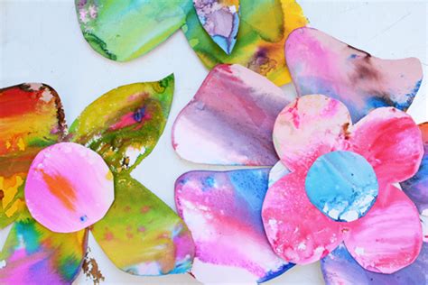 Spring Watercolor Flower Art For Toddlers Meri Cherry