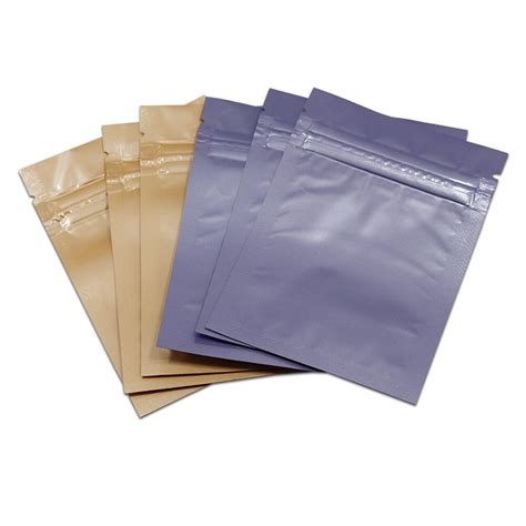 100pcslot Colorful Shiny Mylar Foil Ziplock Grip Seal Bag Reclosable