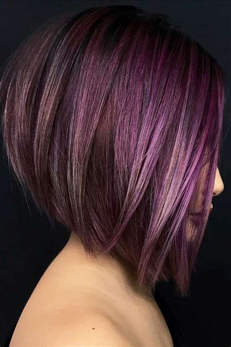 Here are some pictures i took on two. Straight Medium Purple Bob, #Bob #Medium #Purple #Straight ...