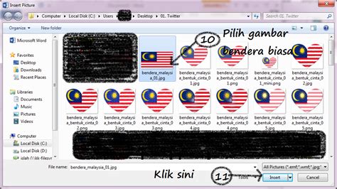 Dimana anda bisa melakukannya kapan saja sehingga tidak harus. Cara Buat Bendera Malaysia Bentuk Hati Guna Microsoft Word ...