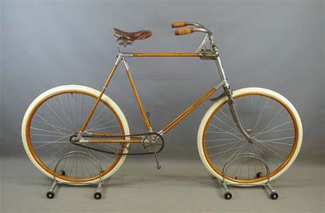 Rare Bamboo Pneumatic Safety Bicycle Copake Auction