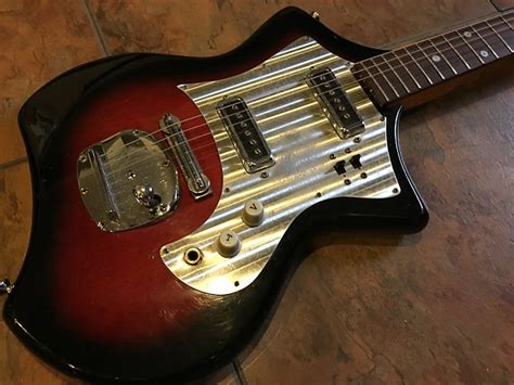 Vintage 1967 Kingston Sorrento A2t Swinger Electric Guitar Reverb