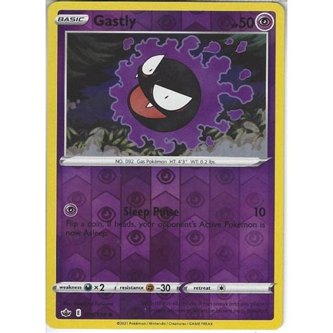 Pokemon Trading Card Game 055198 Gastly Reverse Holo Common Card