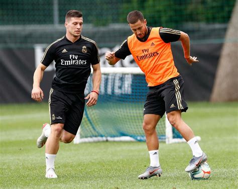 Eden Hazard X Luka Jovic Real Madrid Training Eden Hazard Real