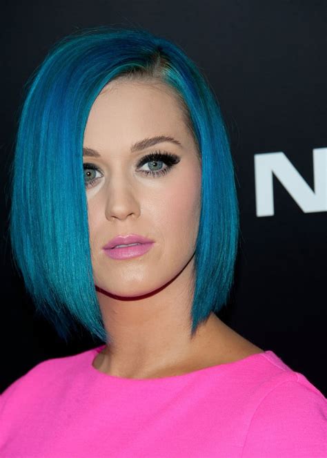Teal Blue What Is Katy Perrys Natural Hair Color