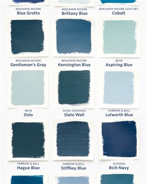 The Different Shades Of Blue Paint