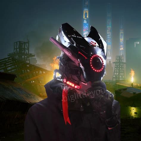 Cyberpunk Mask Cyberpunk 2077 Cosplayer Mask Gas Mask Mask Etsy