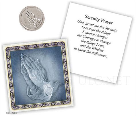 Serenity Prayer Silver Medallion