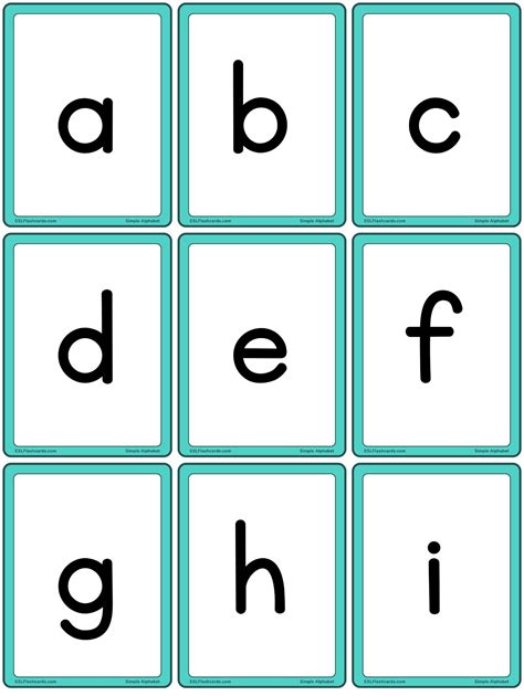 Letter Flashcards Printable Free