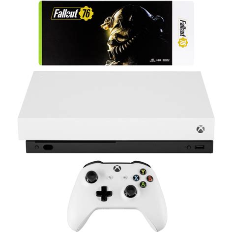 Microsoft Xbox One X White Fallout 76 Usk 18 Gaming Consoles