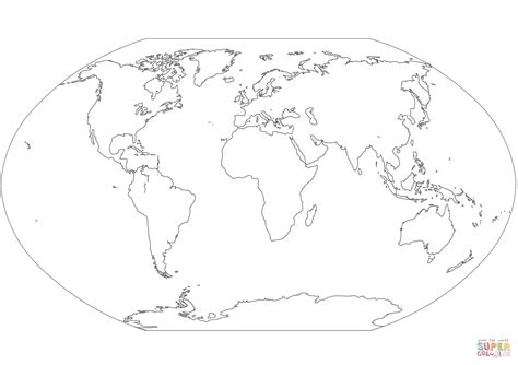 Kontinente Weltkarte Ausmalbild Weltkarte Umrisse Zum Ausdrucken Pdf