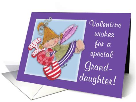 Happy Valentines Day For Granddaughter I Heart U Fairy Card 849041