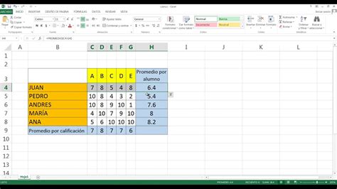 Como Sacar El Promedio En Excel Ejemplos Printable Templates Free