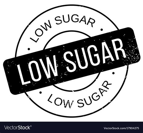 Low Sugar Rubber Stamp Royalty Free Vector Image
