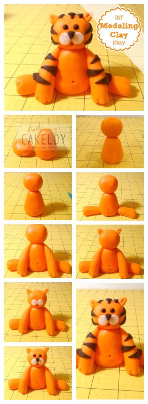 Clay Crafts Cat Craft For Kids Model Magic Ideas