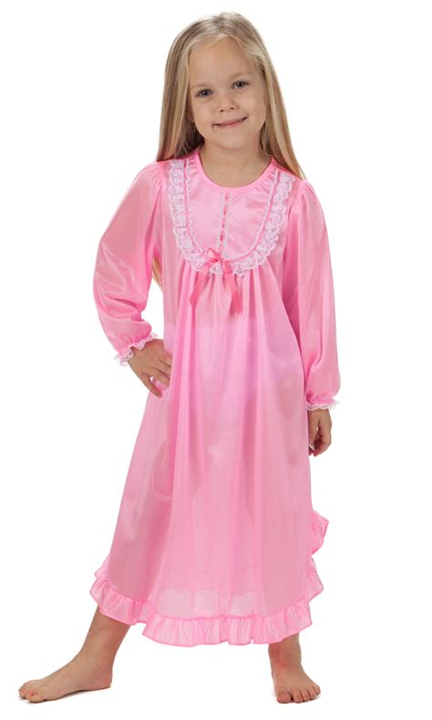 Laura Dare Solid Colors Long Sleeve Traditional Nightgown Baby Toddler