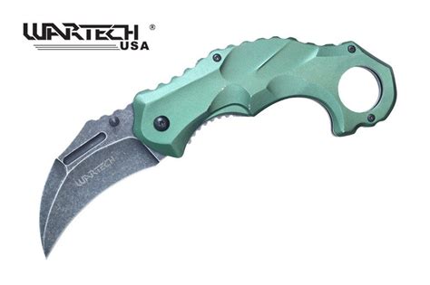 Wartech Usa 8 Spring Assisted Open Karambit Claw Folding Combat