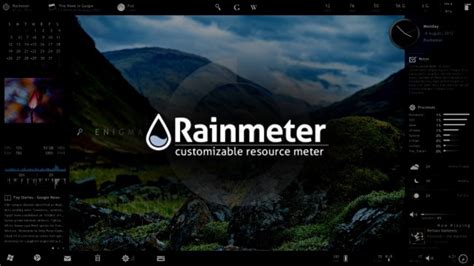 Customize Windows 10 Best Rainmeter Skins 10