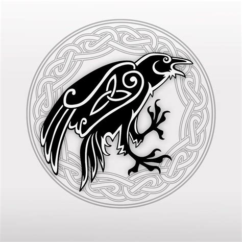 Celtic Crow By ~poietix On Deviantart Crows Drawing Norse Tattoo