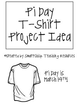 Pi day is celebrated every year on the fourteenth of march around the world, and although we're not celebrating actual pies, there can be pies involved in the celebration. FREE Pi Day (March 14th) T-Shirt Design Idea, Project Sheets by Smart Chick
