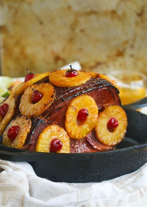 Pineapple Honey Glazed Ham Tender Juicy Ham With A Pineapple And