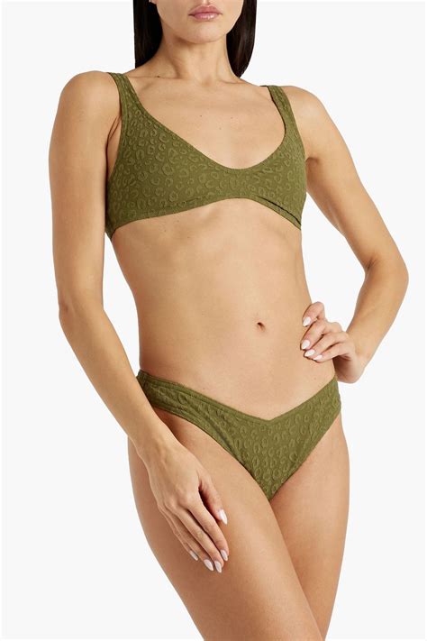 Zimmermann Separates Sculpt Stretch Jacquard Low Rise Bikini Briefs