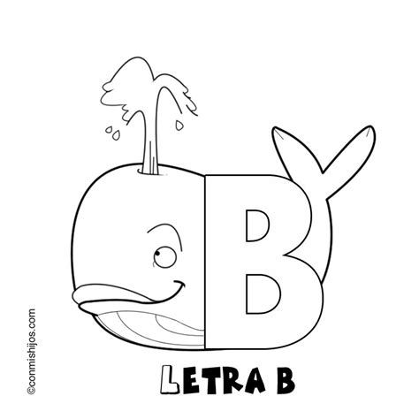 Letra B Dibujos Para Colorear