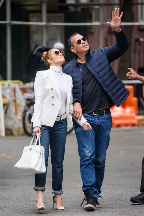 Jennifer Lopez And Alex Rodriguez At Bar Pitti In New York