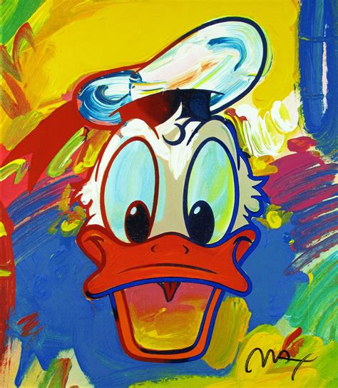 Donald Duck by Peter Max | Donald duck drawing, Peter max art, Donald duck