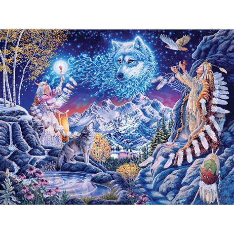 Wolf Spirit 1000 Piece Jigsaw Puzzle Bits And Pieces