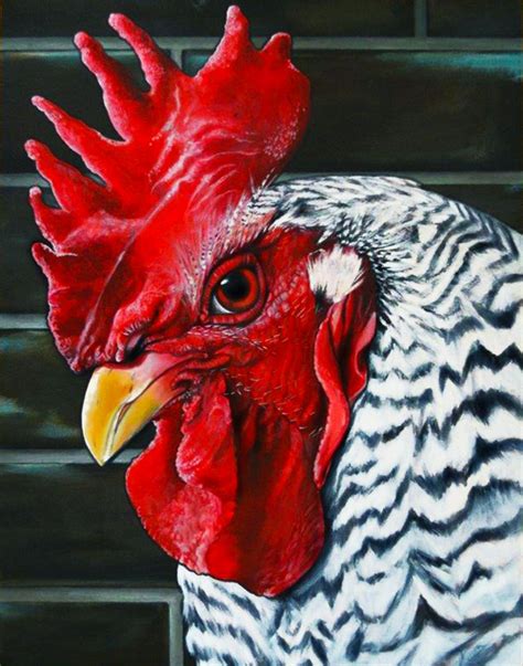 Rooster Art Rooster Painting Chicken Painting Chicken Art Beautiful