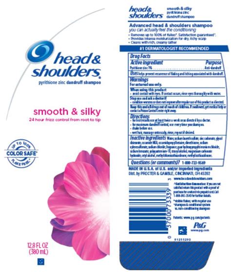 Head And Shoulders Smooth And Silky Pyrithione Zinc Lotionshampoo