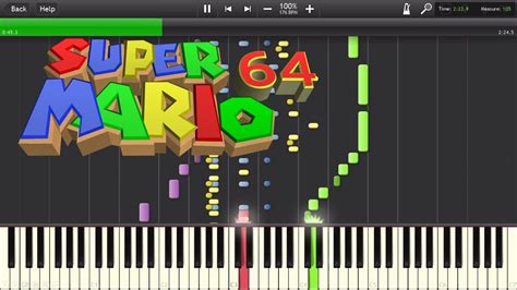 Super Mario 64 Slide Theme Synthesiamidi Transcription Midi