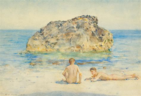 The Sunbathers Painting By Henry Scott Tuke Fine Art America