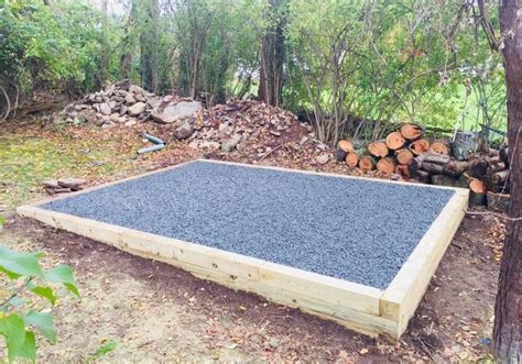 This Beautiful Gravel Base Was Installed In A Backyard With A Slight