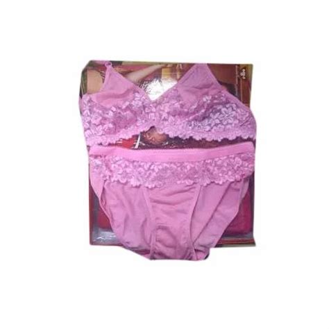 cotton pink bra panty set size 28 40 at rs 120 set in delhi id 20358945448