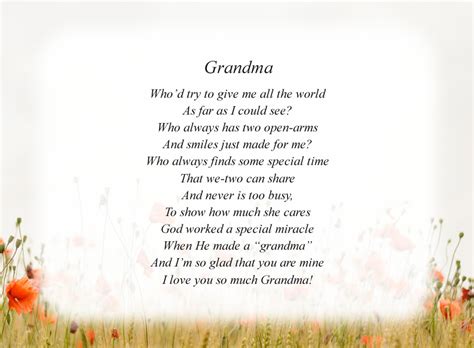 Grandma2 Free Grandmother Poems