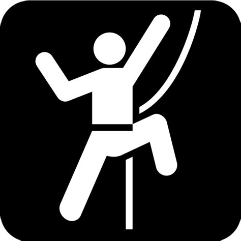 Pictogram For Technical Rock Climb Vector Image Free Svg