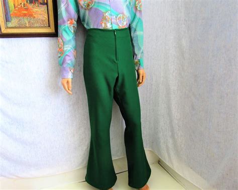 70s 36 X 33 12 Mens Bell Bottom Pants Disco Etsy Canada Bell