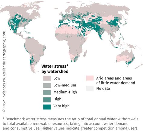 Projected Water Stress In 2040 World Atlas Of Global Issues