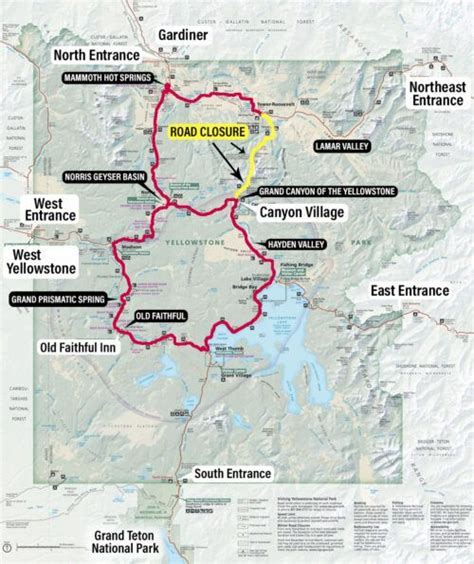 Yellowstone Map 2021 Earth Trekkers