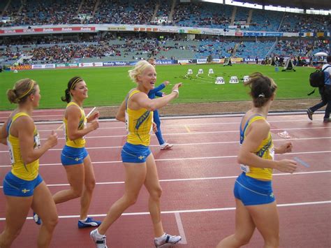 20050826 Suomi Ruotsi Göteborg stafet damer Svenska 4x100m Flickr