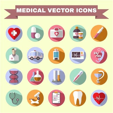 Free Vector Medical Icons Collection