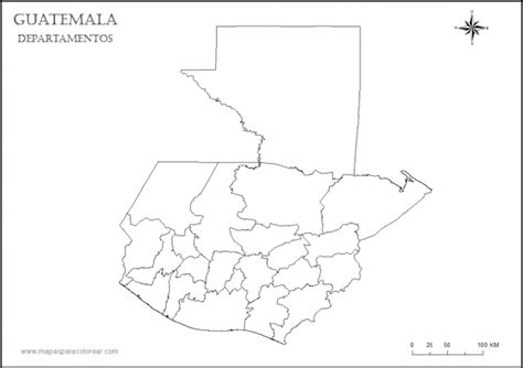 Mapas de Guatemala para colorear y descargar Colorear imágenes