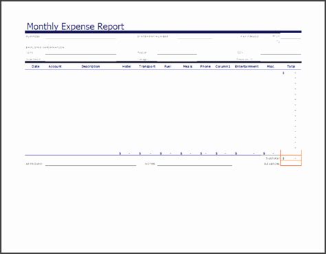 8 Monthly Report Format Template In Excel Sampletemplatess