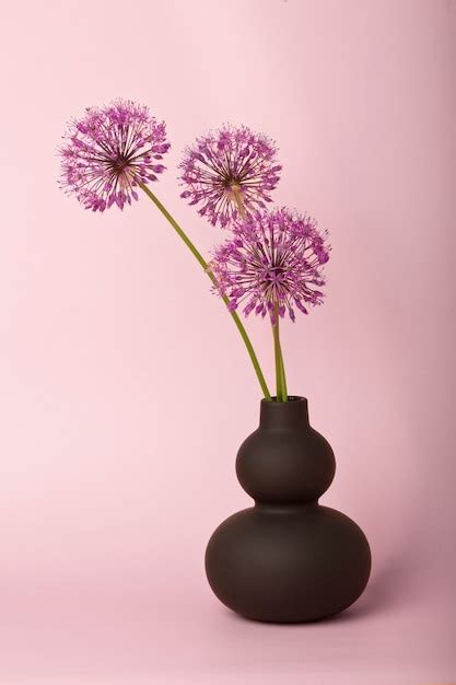 Free Photo Beautiful Purple Flowers In Vase
