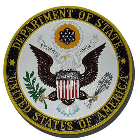 Us Department Of State Seal Wooden Plaques And Podium Logos