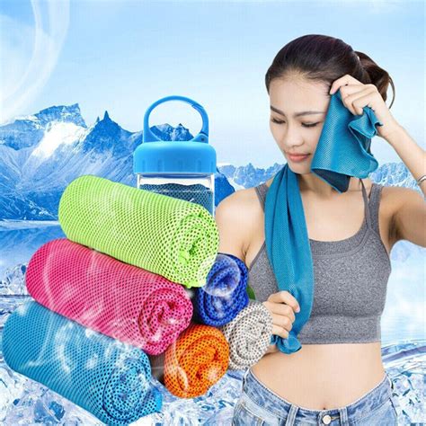 Buy 30x90cm Microfiber Chilly Towel Portable Quick Drying Sports Towel Instant