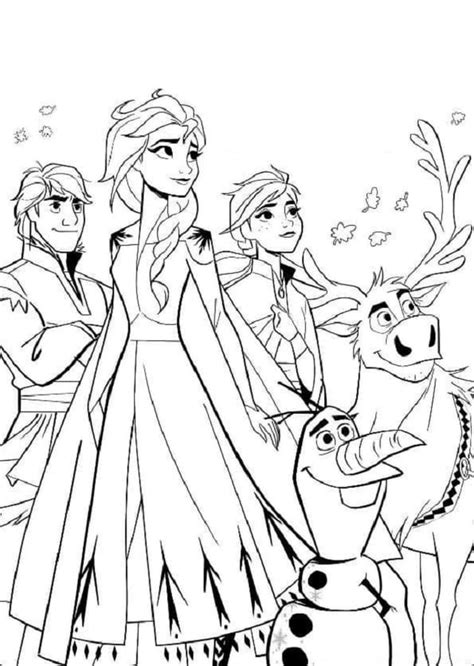 [View 30+] Princesa Elsa Frozen 2 Para Colorear